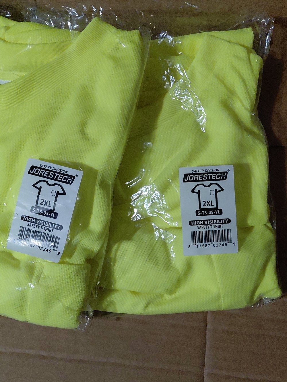 Jorestech High Visibility Safety Pocket T Shirt Lot Of 2 Mens 2XL Factory Sealed